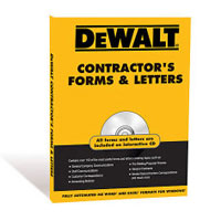 Contractor's Forms and Letters Book with CD